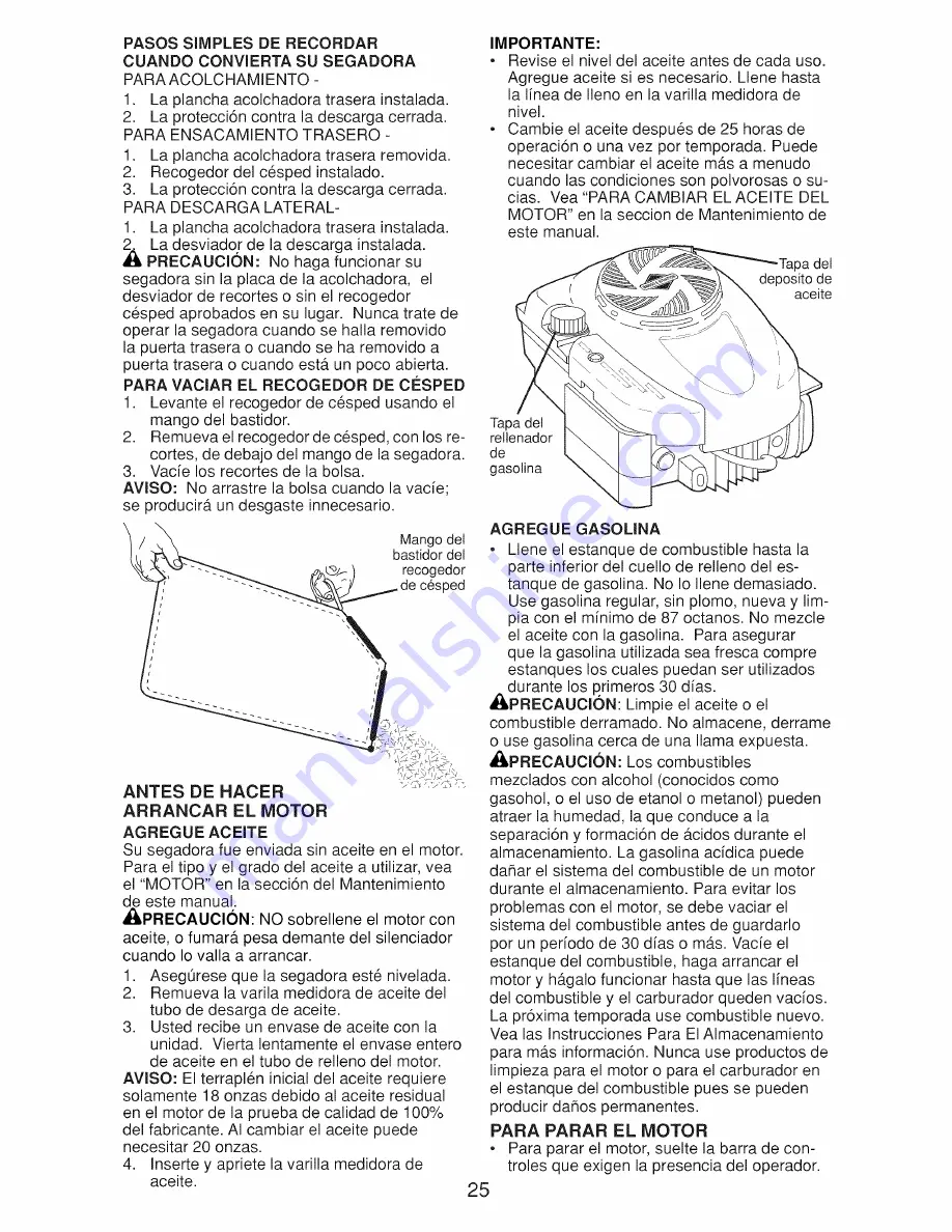 Craftsman 917.384430 Owner'S Manual Download Page 25