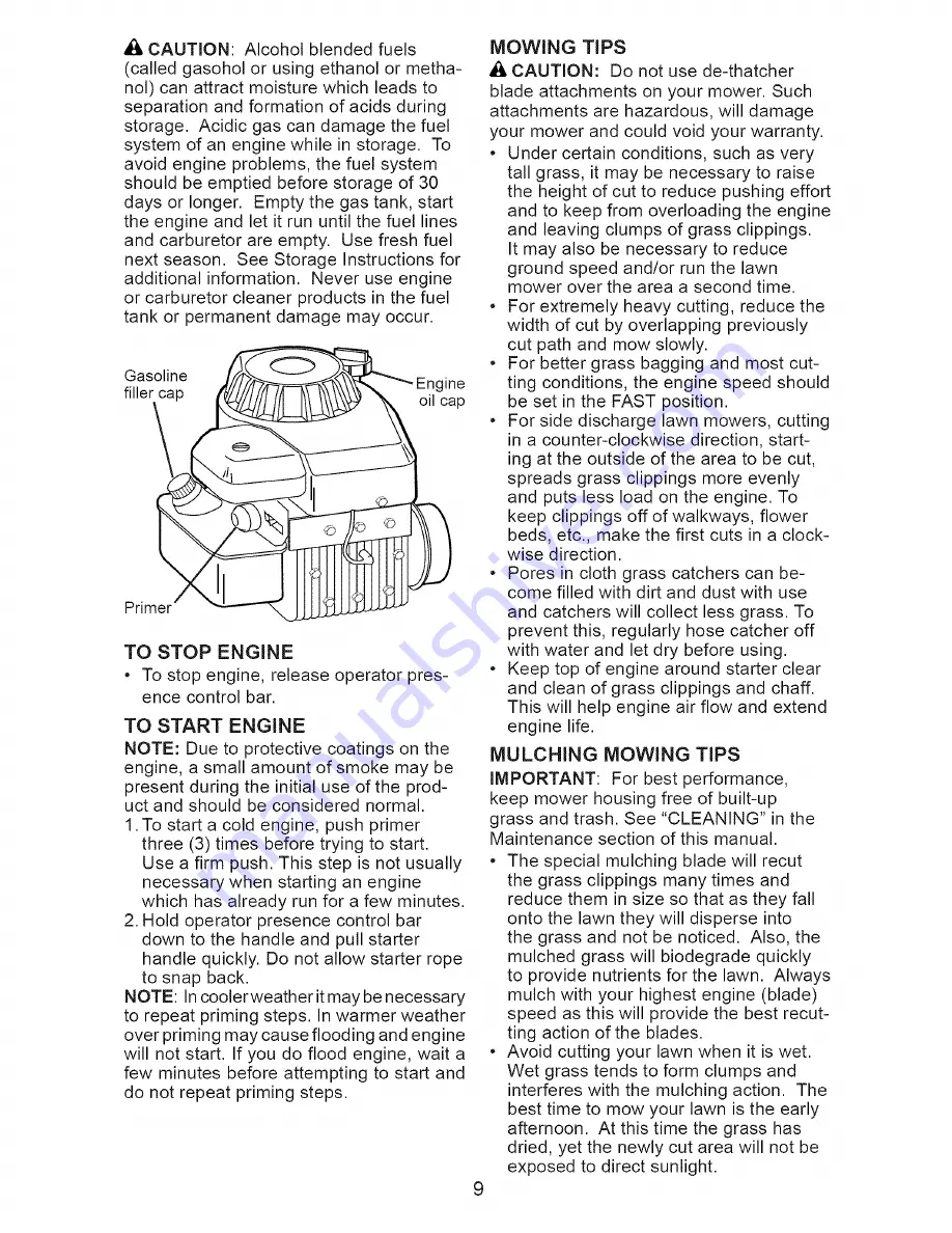 Craftsman 917.385110 Owner'S Manual Download Page 9