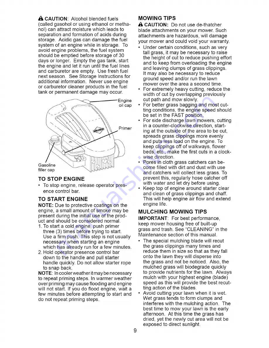 Craftsman 917.385122 Owner'S Manual Download Page 9