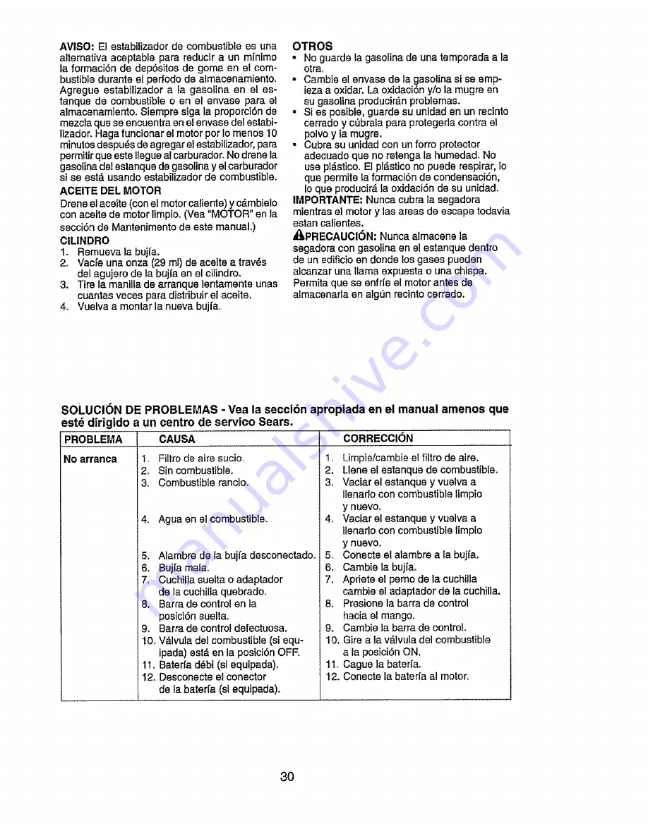 Craftsman 917.385125 Owner'S Manual Download Page 30