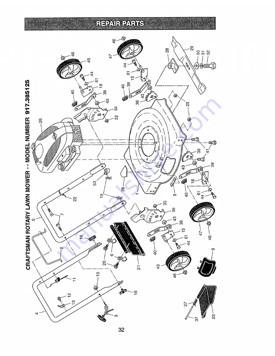 Craftsman 917.385125 Owner'S Manual Download Page 32