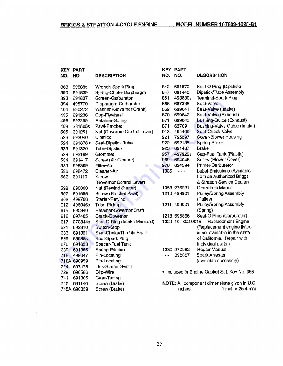 Craftsman 917.385125 Owner'S Manual Download Page 37