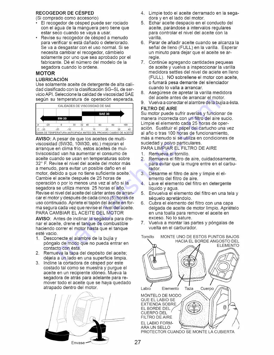 Craftsman 917.385144 Скачать руководство пользователя страница 27