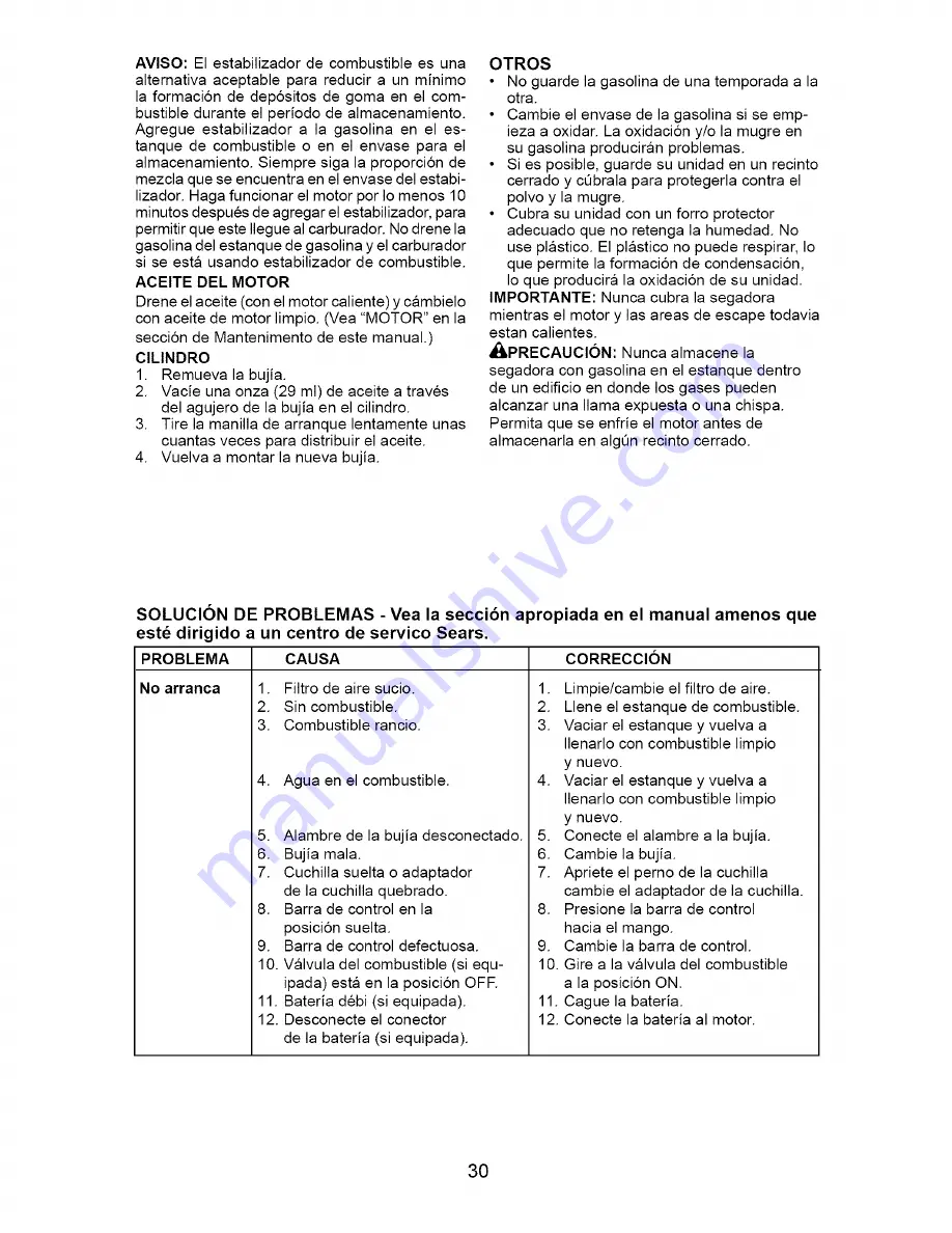 Craftsman 917.385322 Owner'S Manual Download Page 30