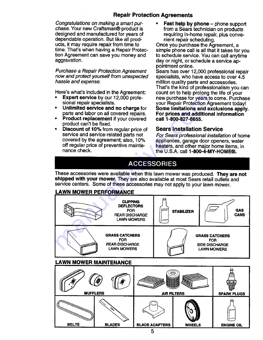 Craftsman 917.385340 Owner'S Manual Download Page 5