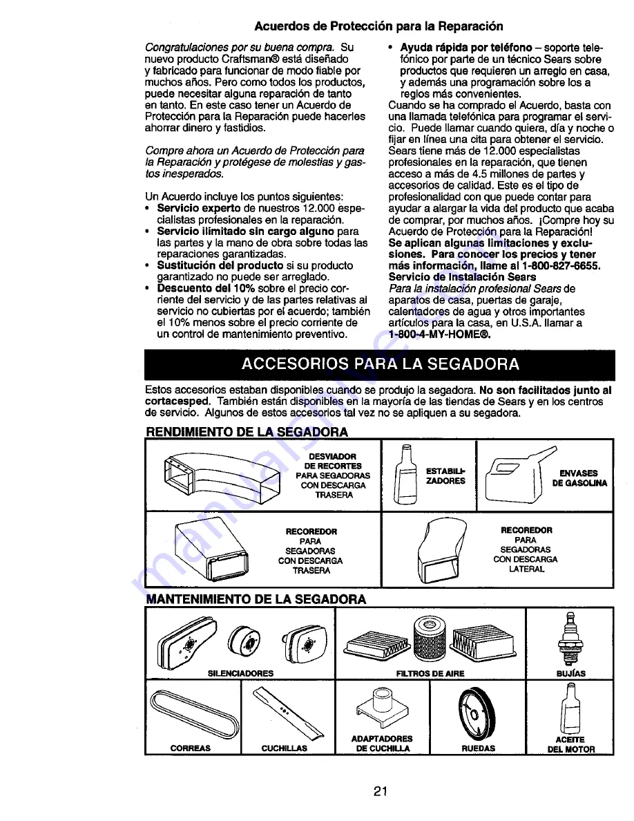 Craftsman 917.385340 Owner'S Manual Download Page 21