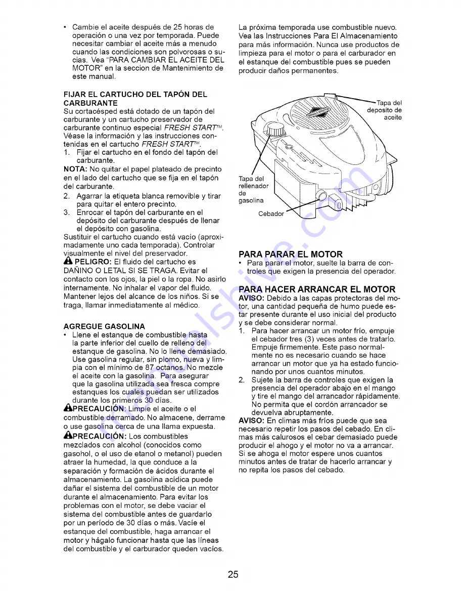 Craftsman 917.385351 Owner'S Manual Download Page 25