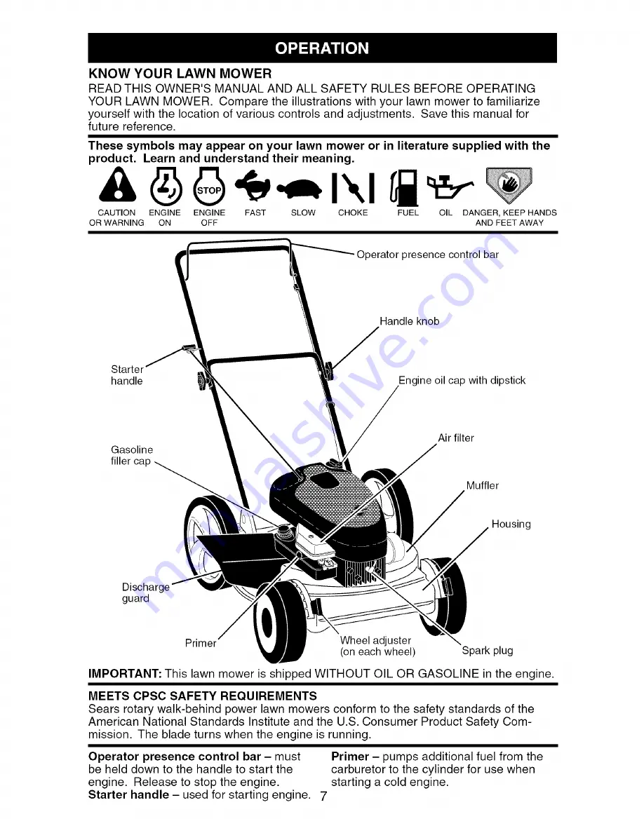 Craftsman 917.385390 Owner'S Manual Download Page 7