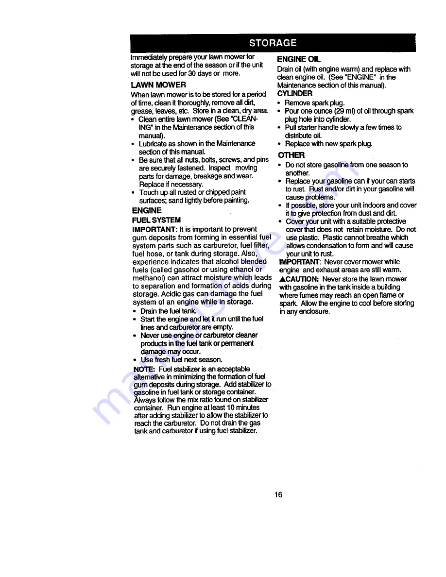 Craftsman 917.386101 Owner'S Manual Download Page 16