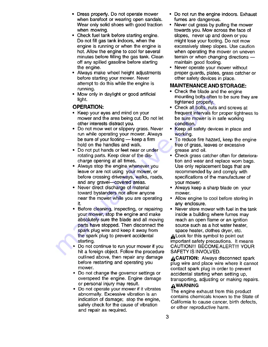 Craftsman 917.387010 Owner'S Manual Download Page 3