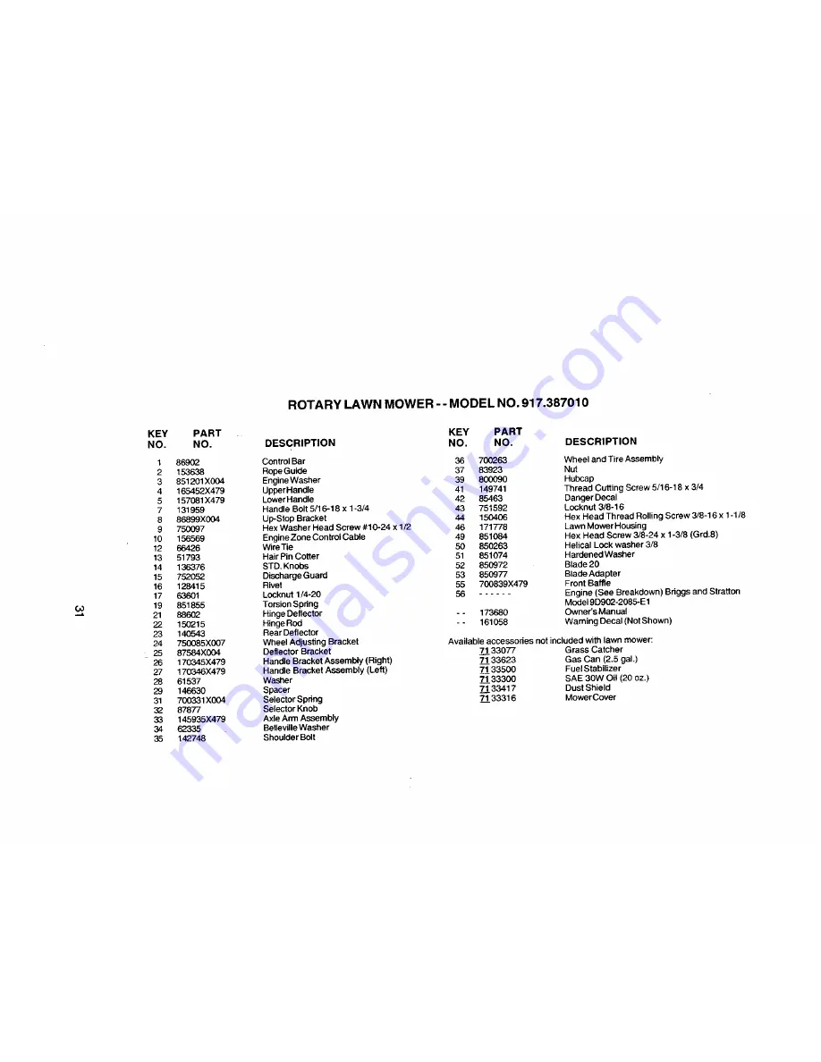 Craftsman 917.387010 Owner'S Manual Download Page 16