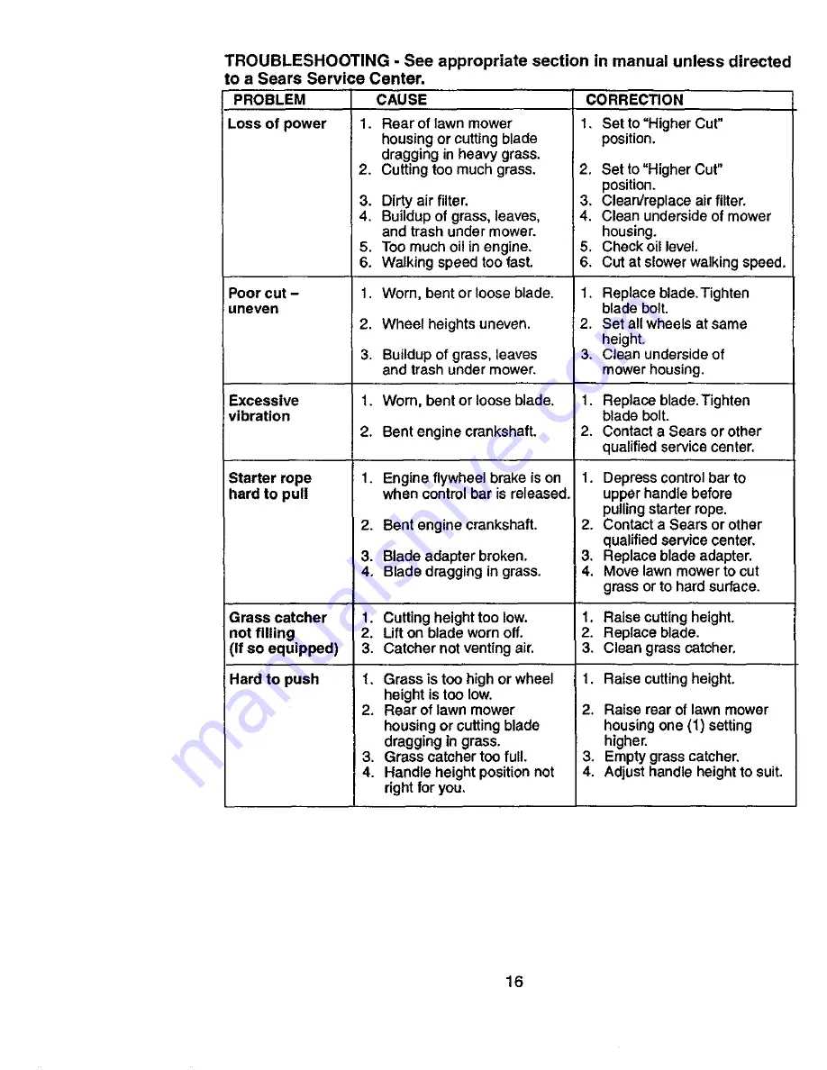 Craftsman 917.387370 Owner'S Manual Download Page 16