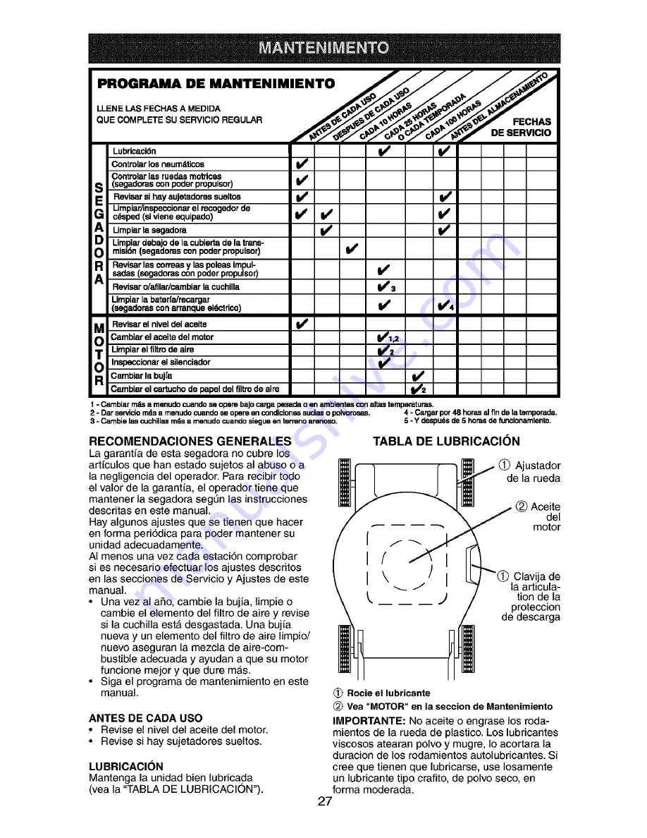 Craftsman 917.387390 Owner'S Manual Download Page 27