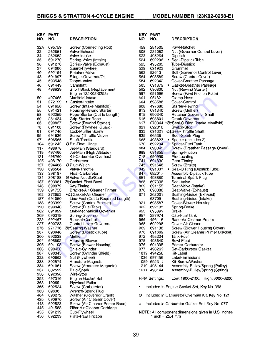 Craftsman 917.387390 Owner'S Manual Download Page 39