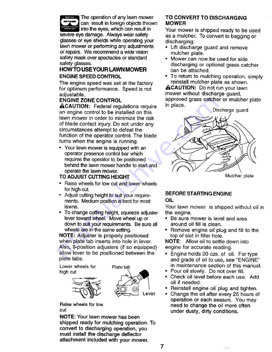 Craftsman 917.38741 Owner'S Manual Download Page 7