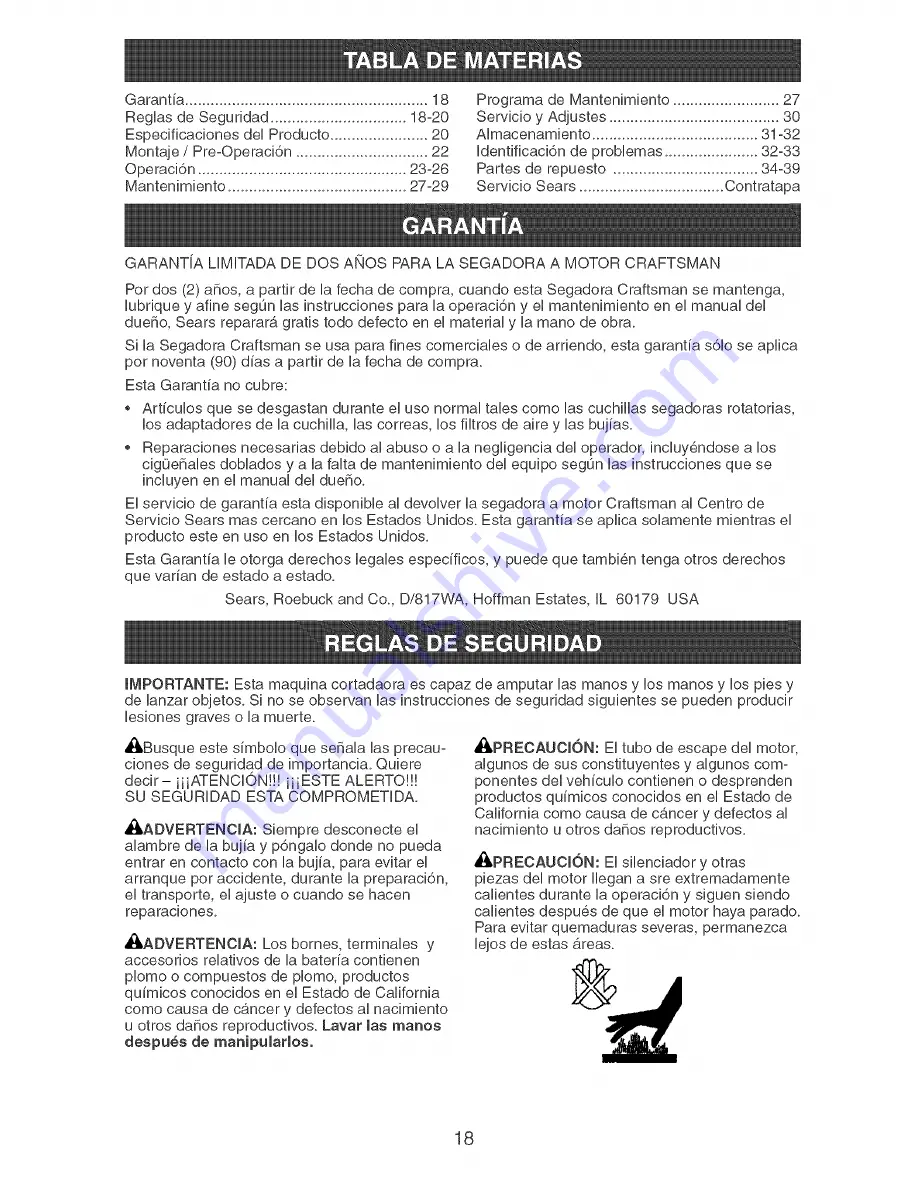 Craftsman 917.387490 Owner'S Manual Download Page 18