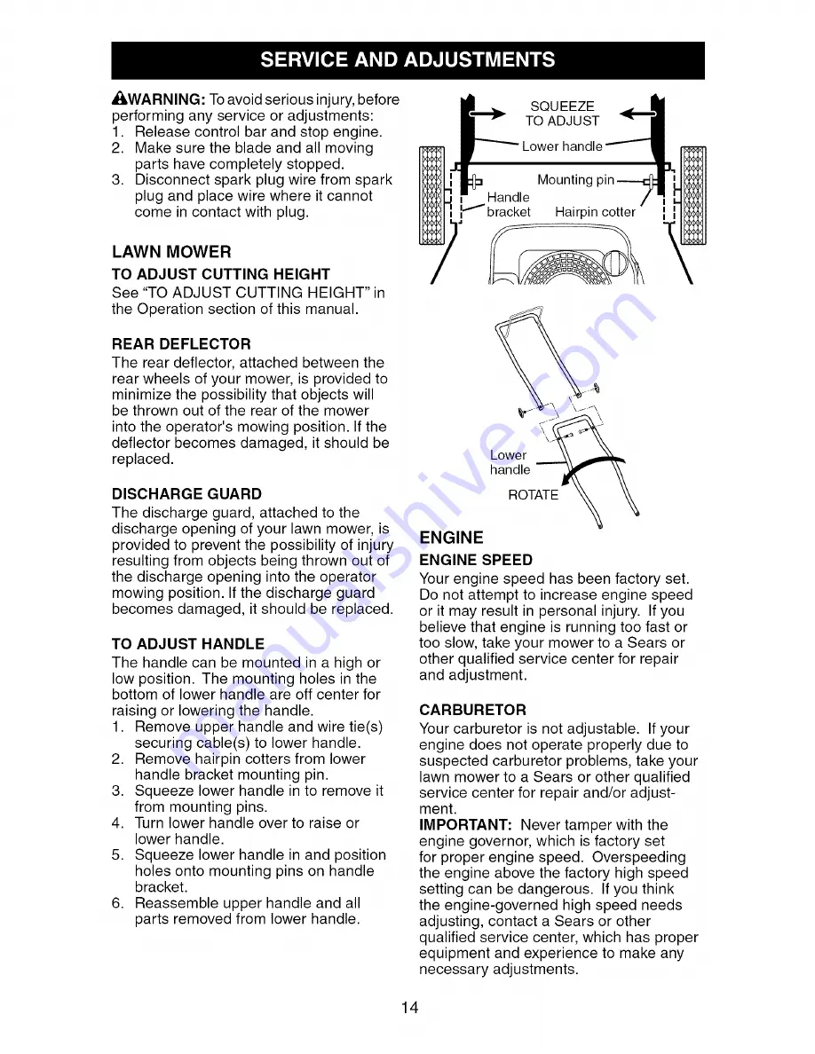 Craftsman 917.387671 Owner'S Manual Download Page 14