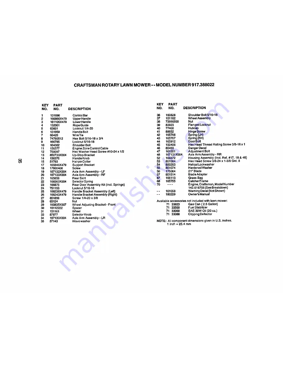 Craftsman 917.388022 Owner'S Manual Download Page 35