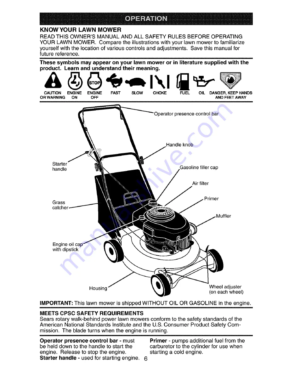 Craftsman 917.388040 Owner'S Manual Download Page 6