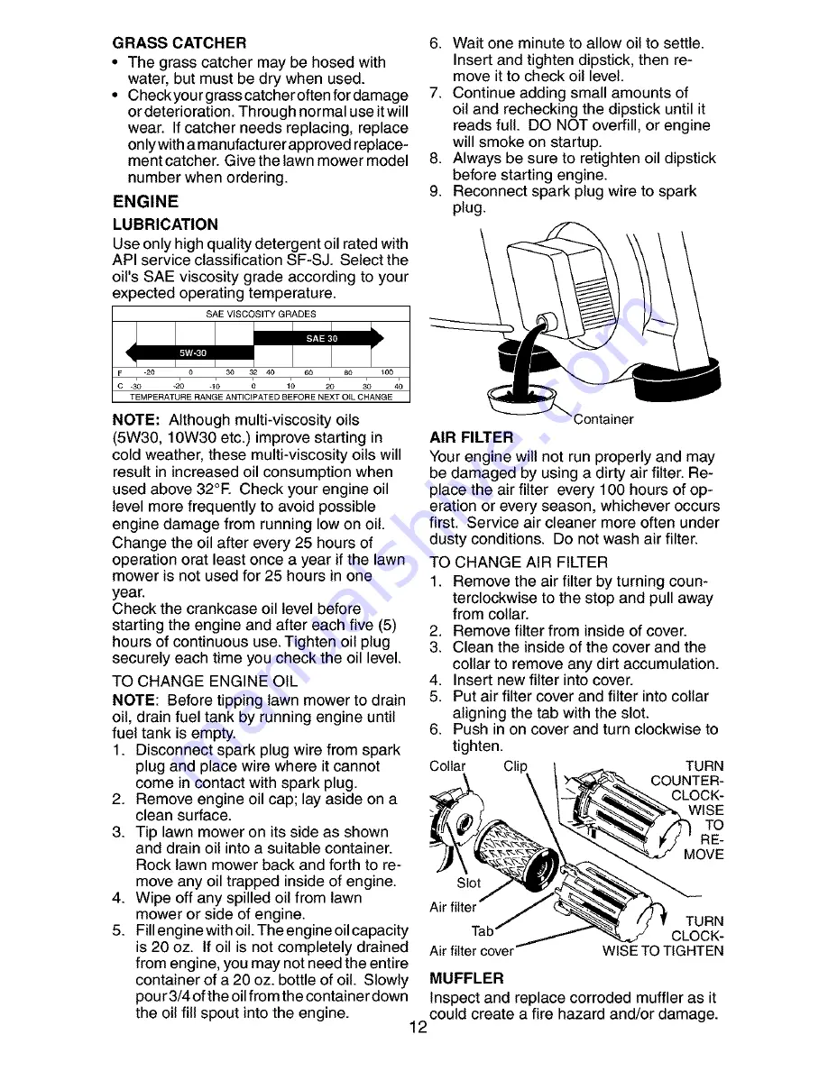 Craftsman 917.388040 Owner'S Manual Download Page 12