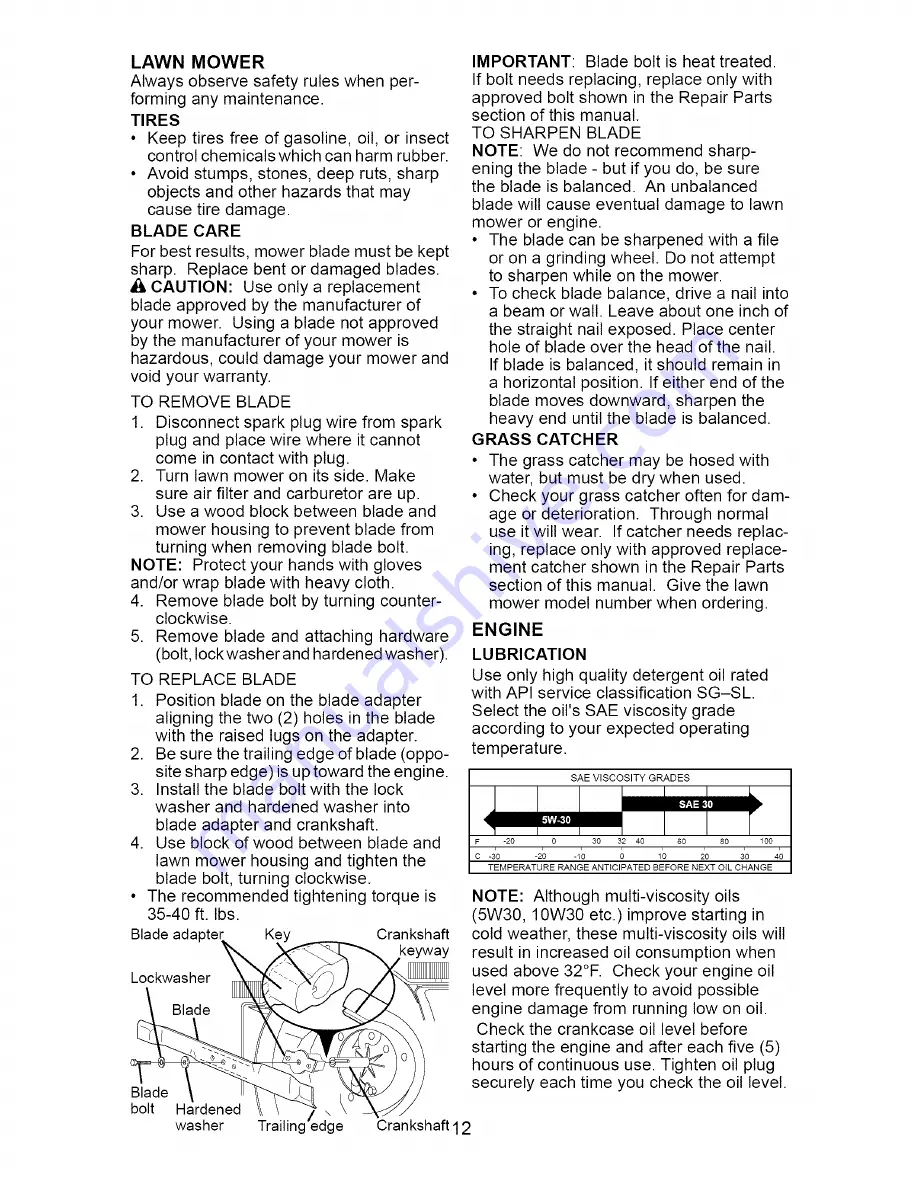 Craftsman 917.388093 Owner'S Manual Download Page 12