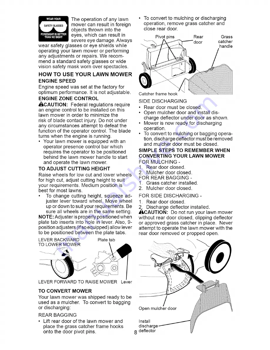 Craftsman 917.388101 Owner'S Manual Download Page 8