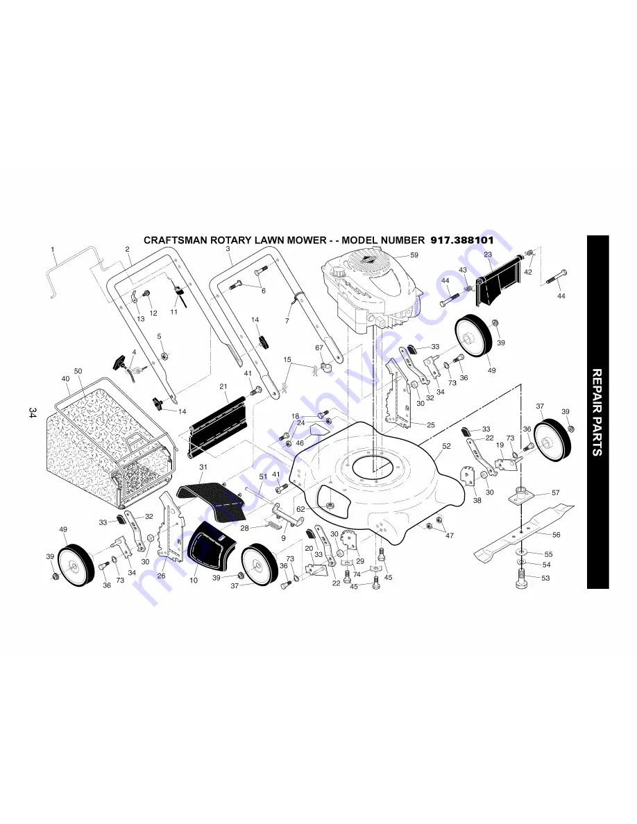 Craftsman 917.388101 Скачать руководство пользователя страница 34