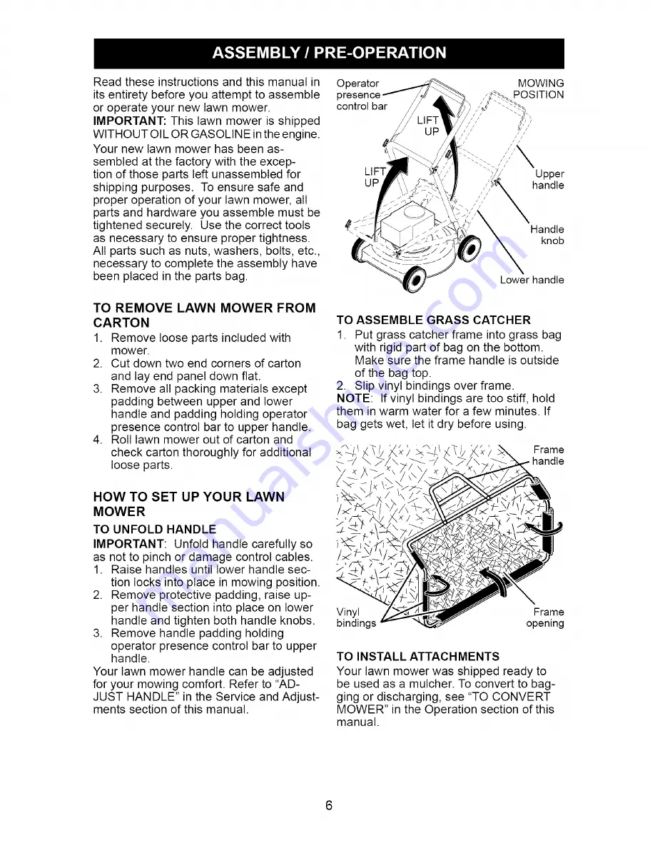 Craftsman 917.388104 Owner'S Manual Download Page 6