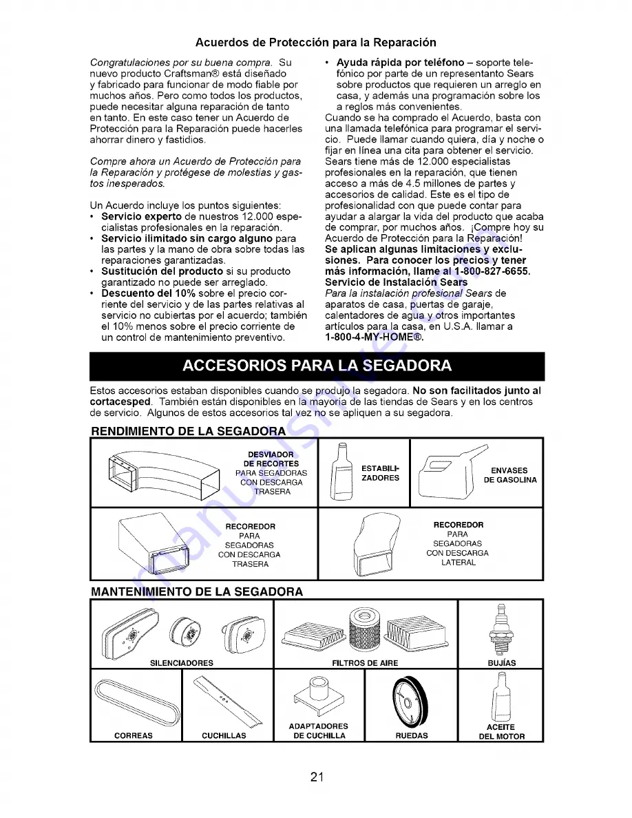 Craftsman 917.388104 Owner'S Manual Download Page 21