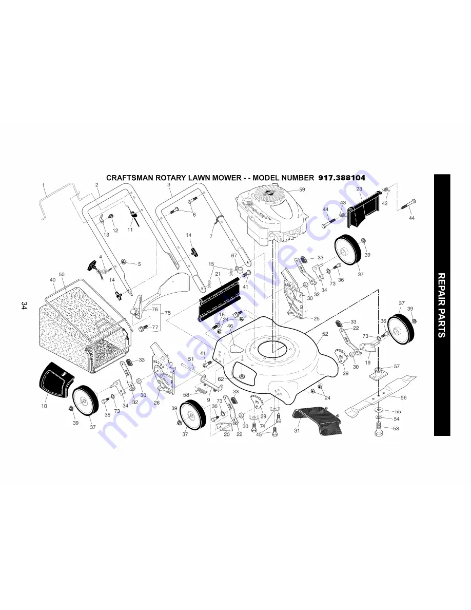 Craftsman 917.388104 Owner'S Manual Download Page 34