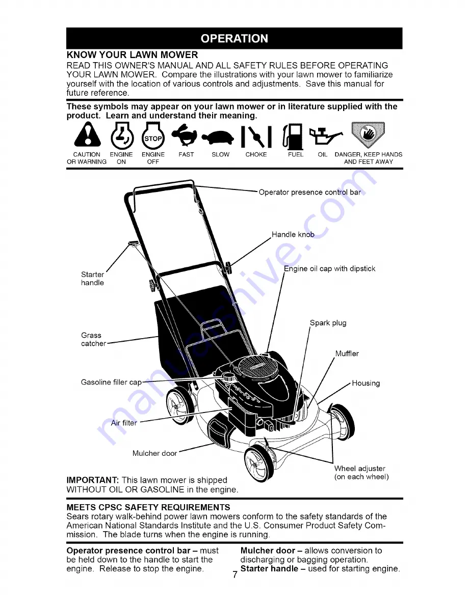 Craftsman 917.388127 Owner'S Manual Download Page 7