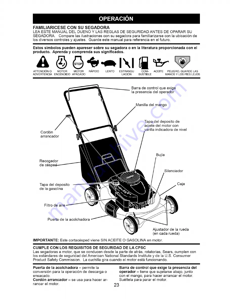 Craftsman 917.388127 Owner'S Manual Download Page 23