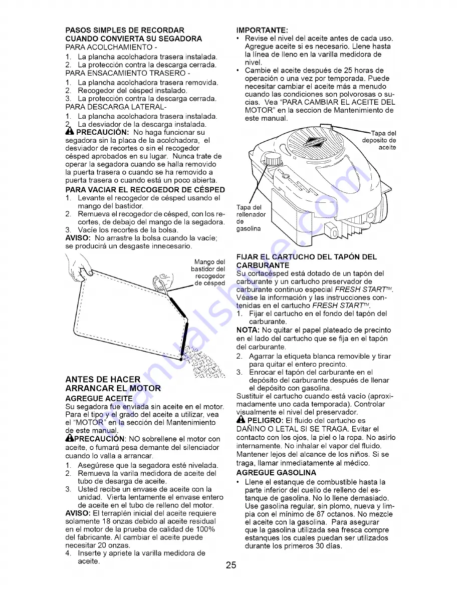 Craftsman 917.388131 Owner'S Manual Download Page 25