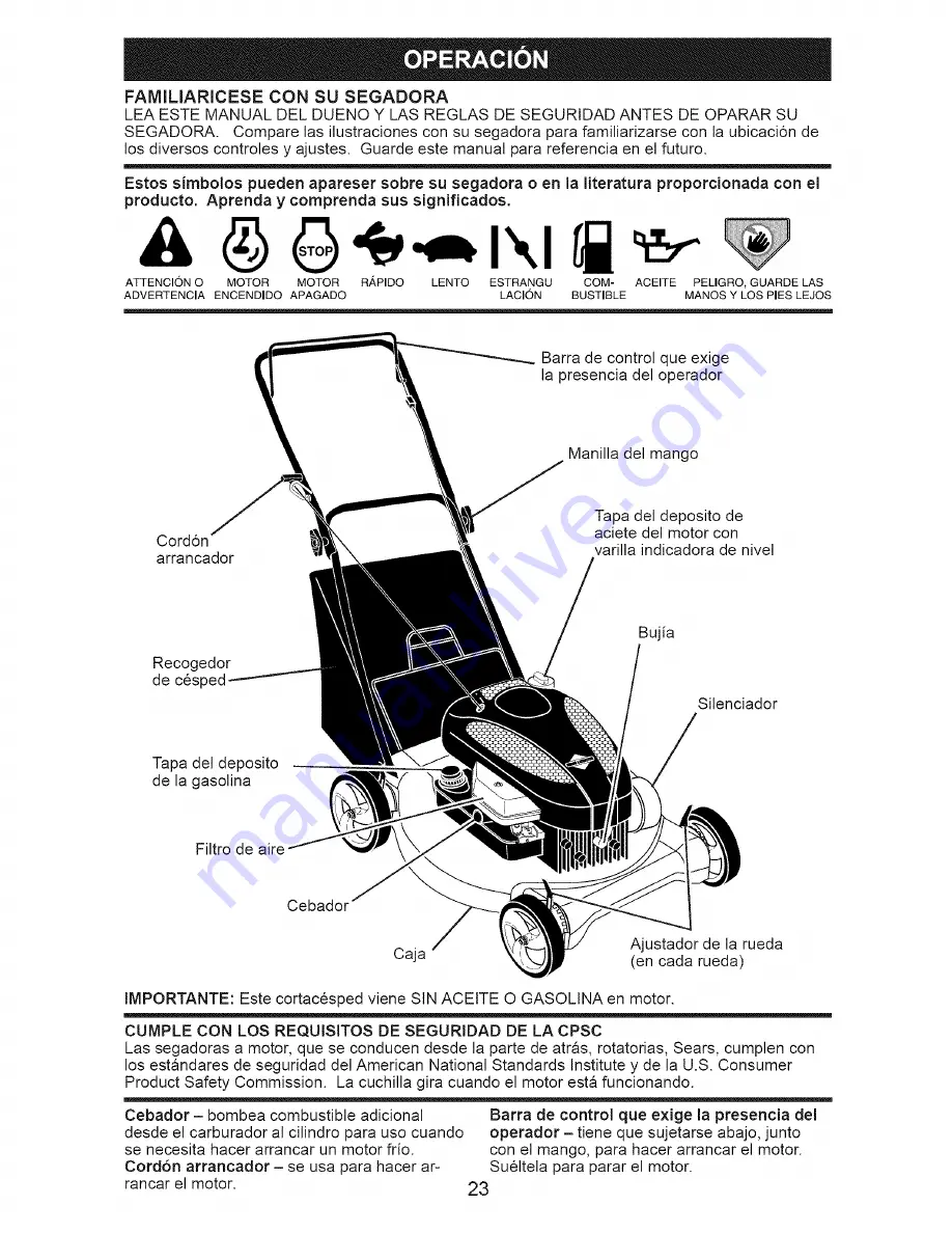 Craftsman 917.388190 Owner'S Manual Download Page 23