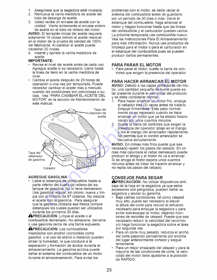 Craftsman 917.388192 Owner'S Manual Download Page 25