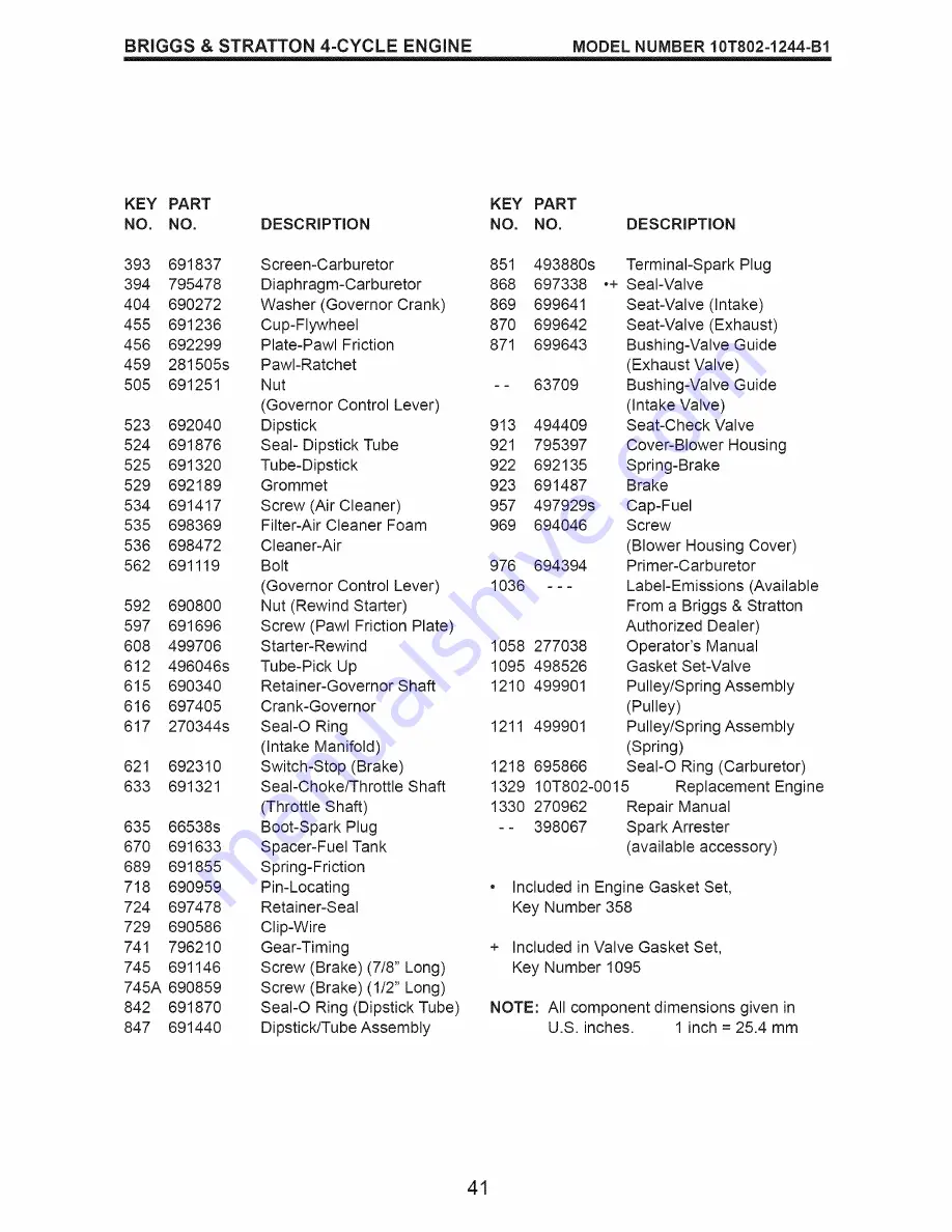 Craftsman 917.388192 Owner'S Manual Download Page 41