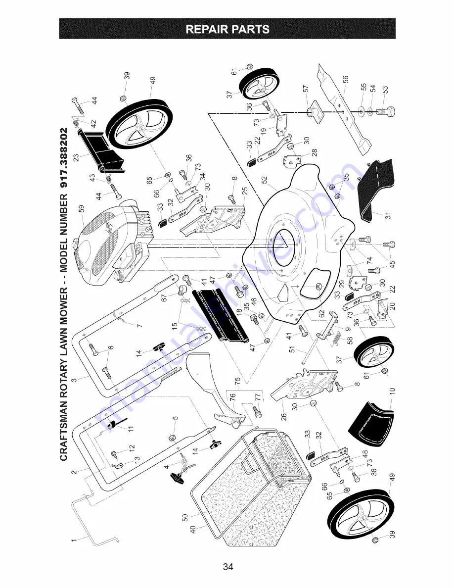 Craftsman 917.388202 Скачать руководство пользователя страница 34