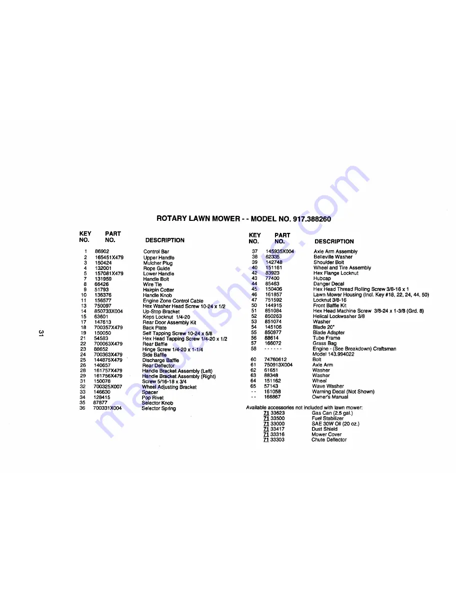 Craftsman 917.388260 Owner'S Manual Download Page 17