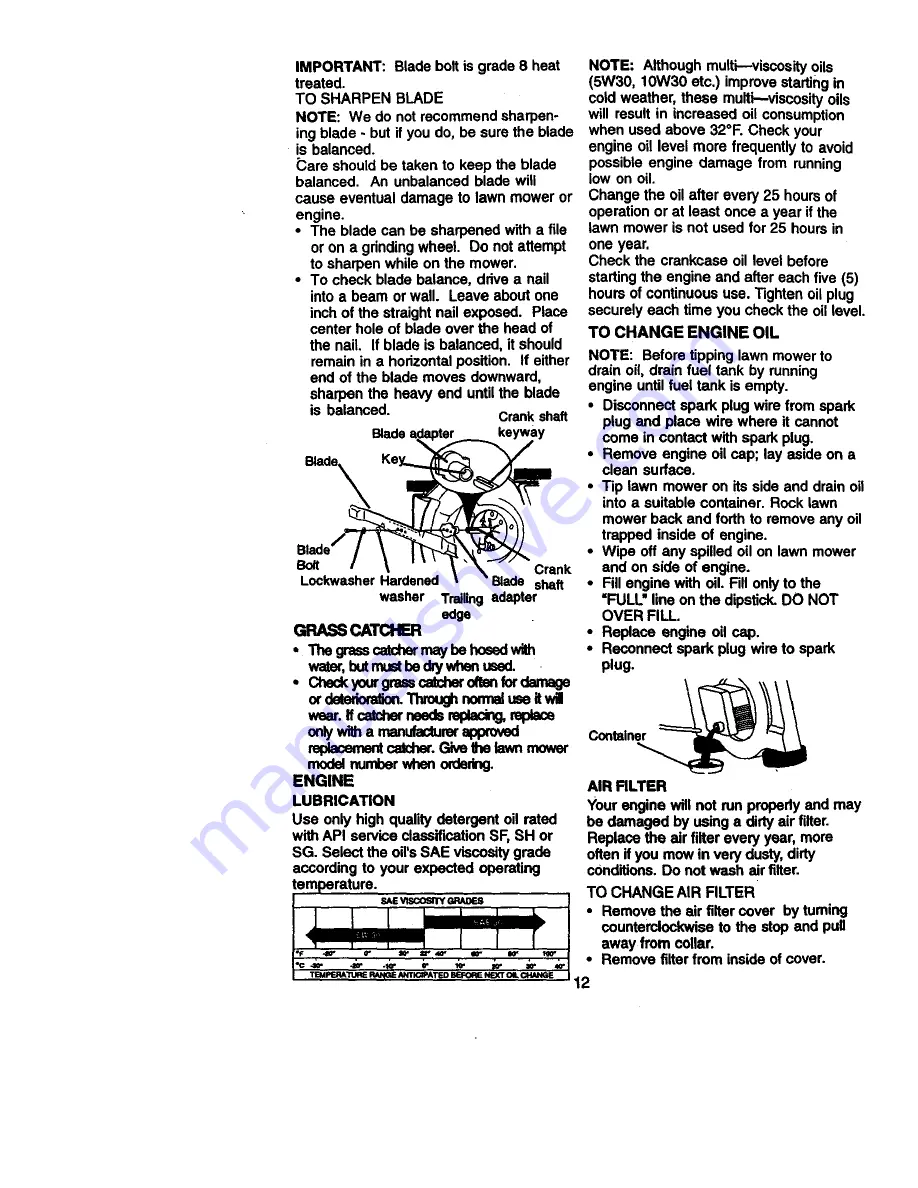 Craftsman 917.388300 Owner'S Manual Download Page 12