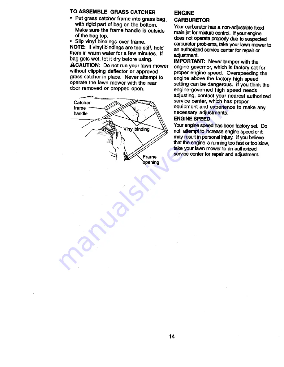 Craftsman 917.38836 Owner'S Manual Download Page 14