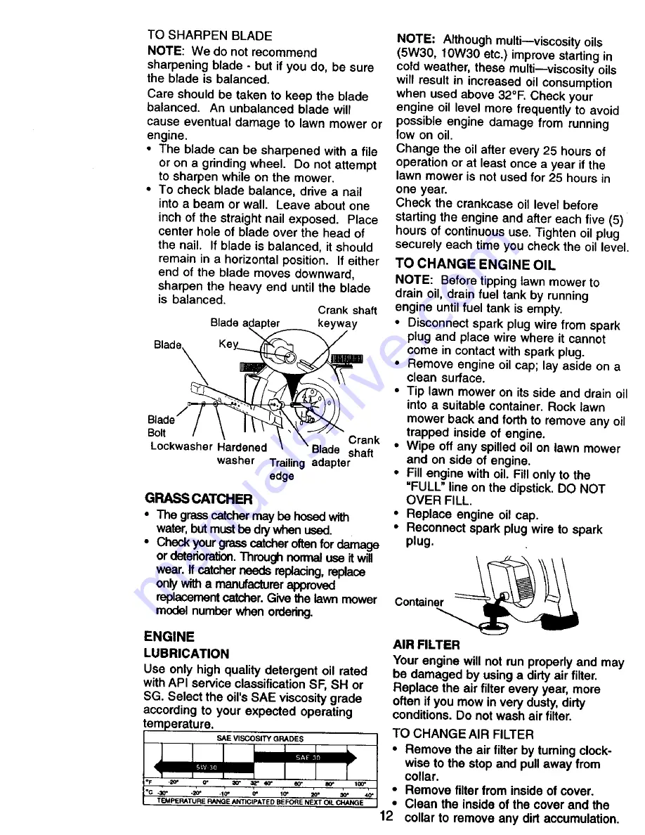 Craftsman 917.388400 Owner'S Manual Download Page 12