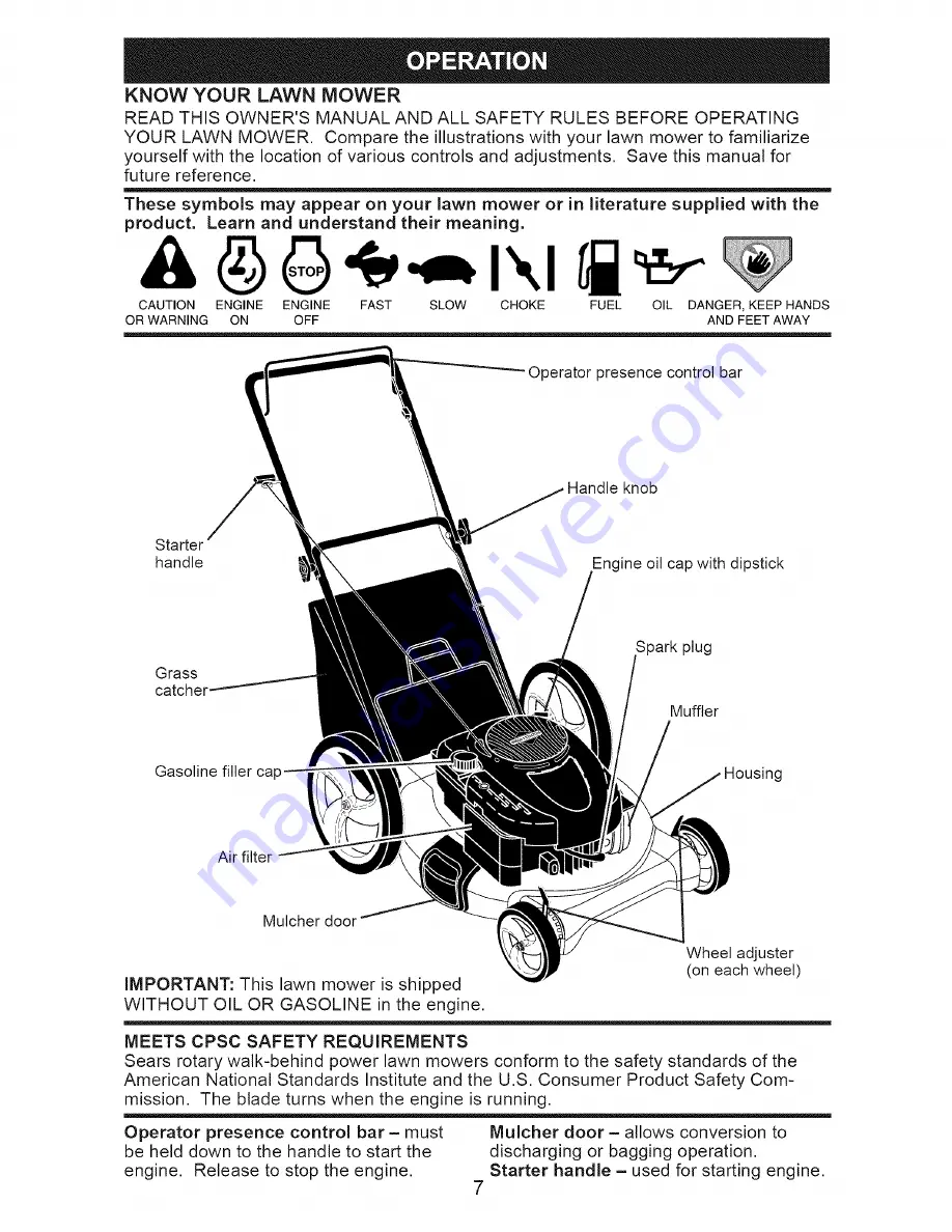 Craftsman 917.388430 Owner'S Manual Download Page 7