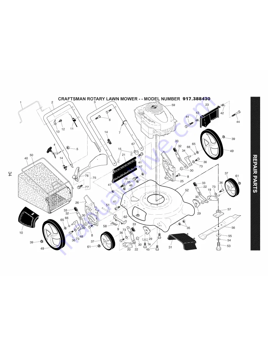 Craftsman 917.388430 Скачать руководство пользователя страница 34