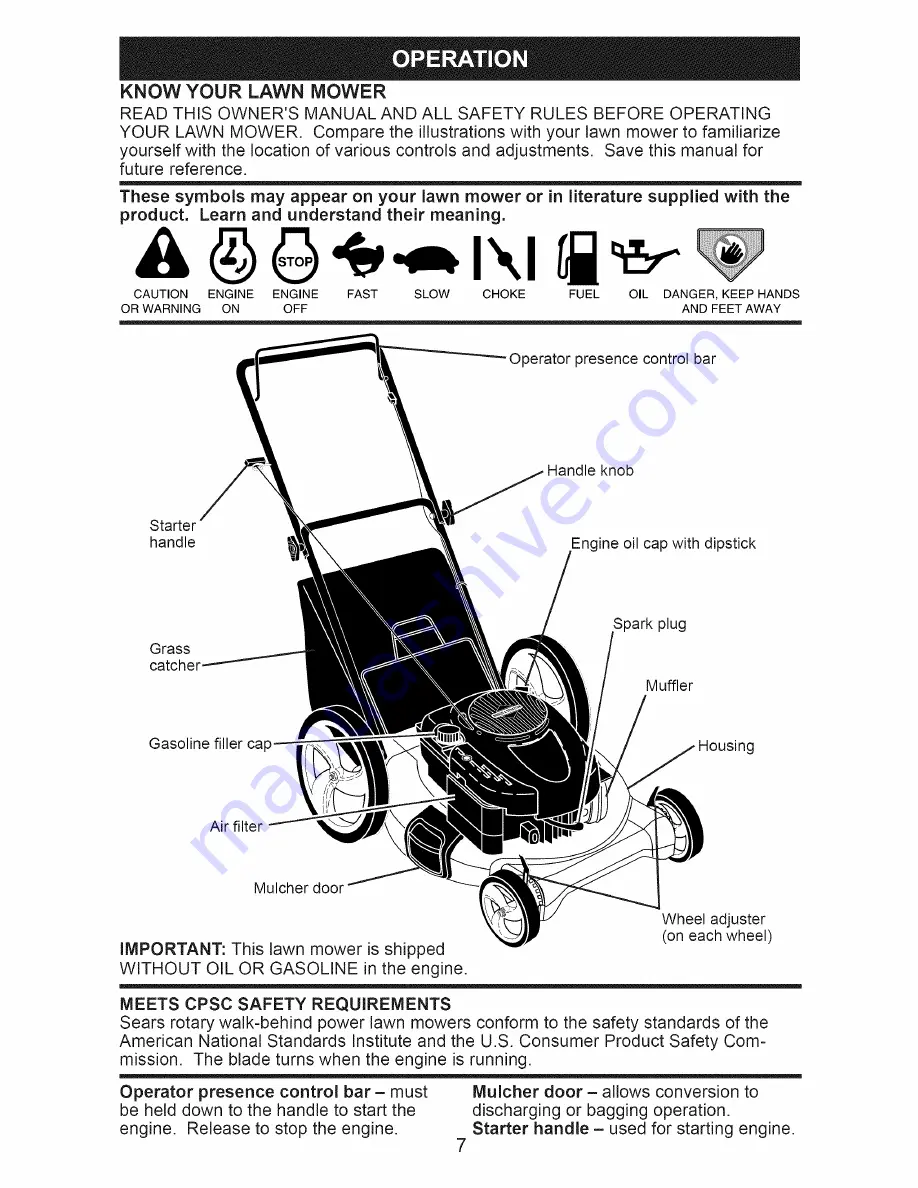 Craftsman 917.388451 Owner'S Manual Download Page 7