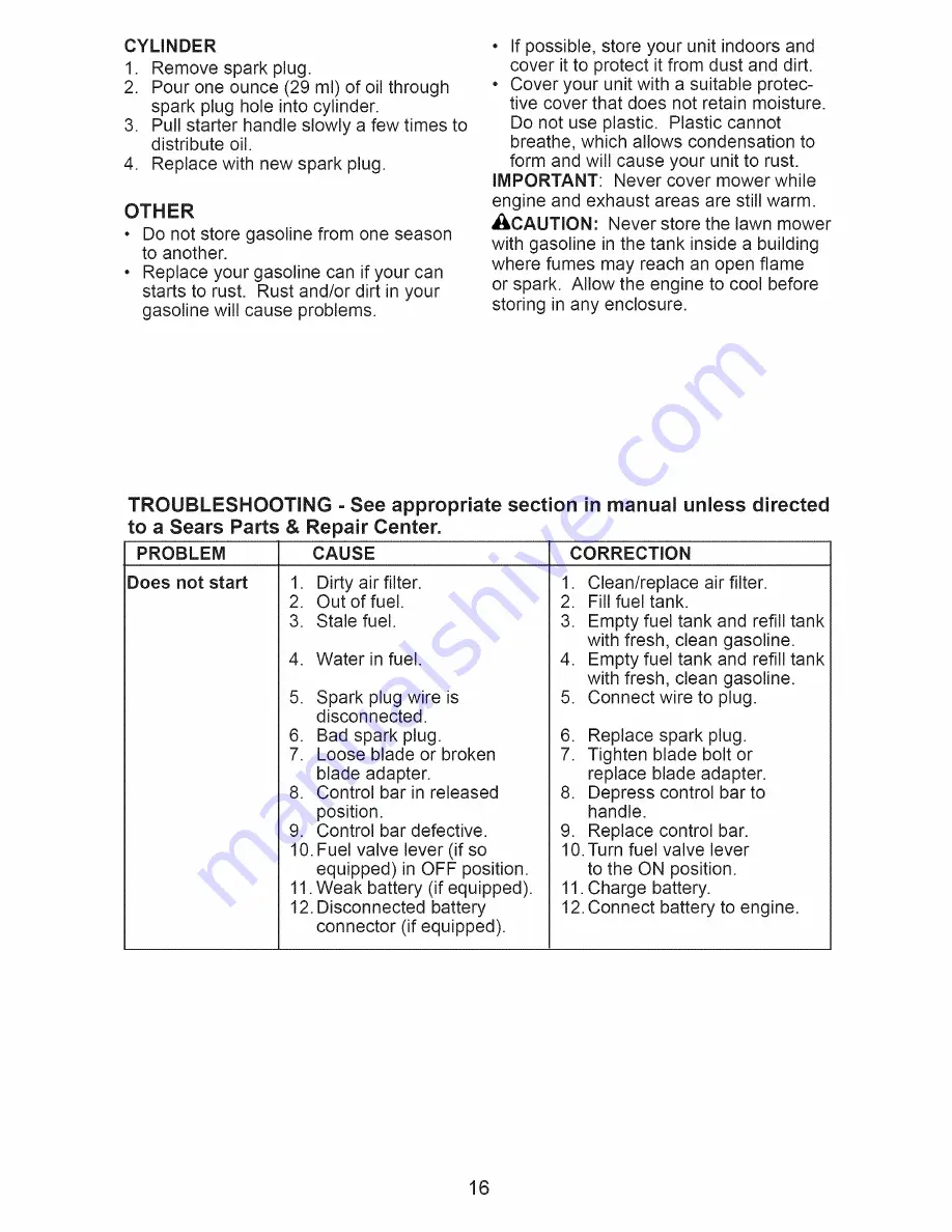 Craftsman 917.388461 Owner'S Manual Download Page 16