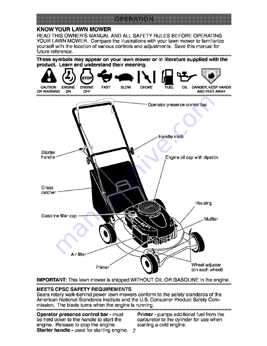 Craftsman 917.388512 Скачать руководство пользователя страница 7