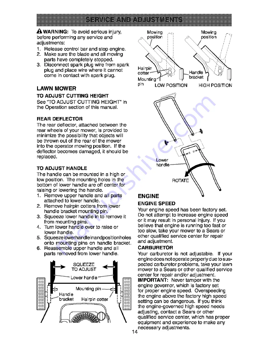 Craftsman 917.388512 Owner'S Manual Download Page 14