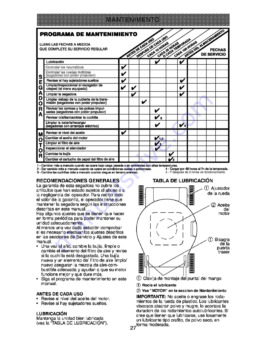 Craftsman 917.388512 Owner'S Manual Download Page 27