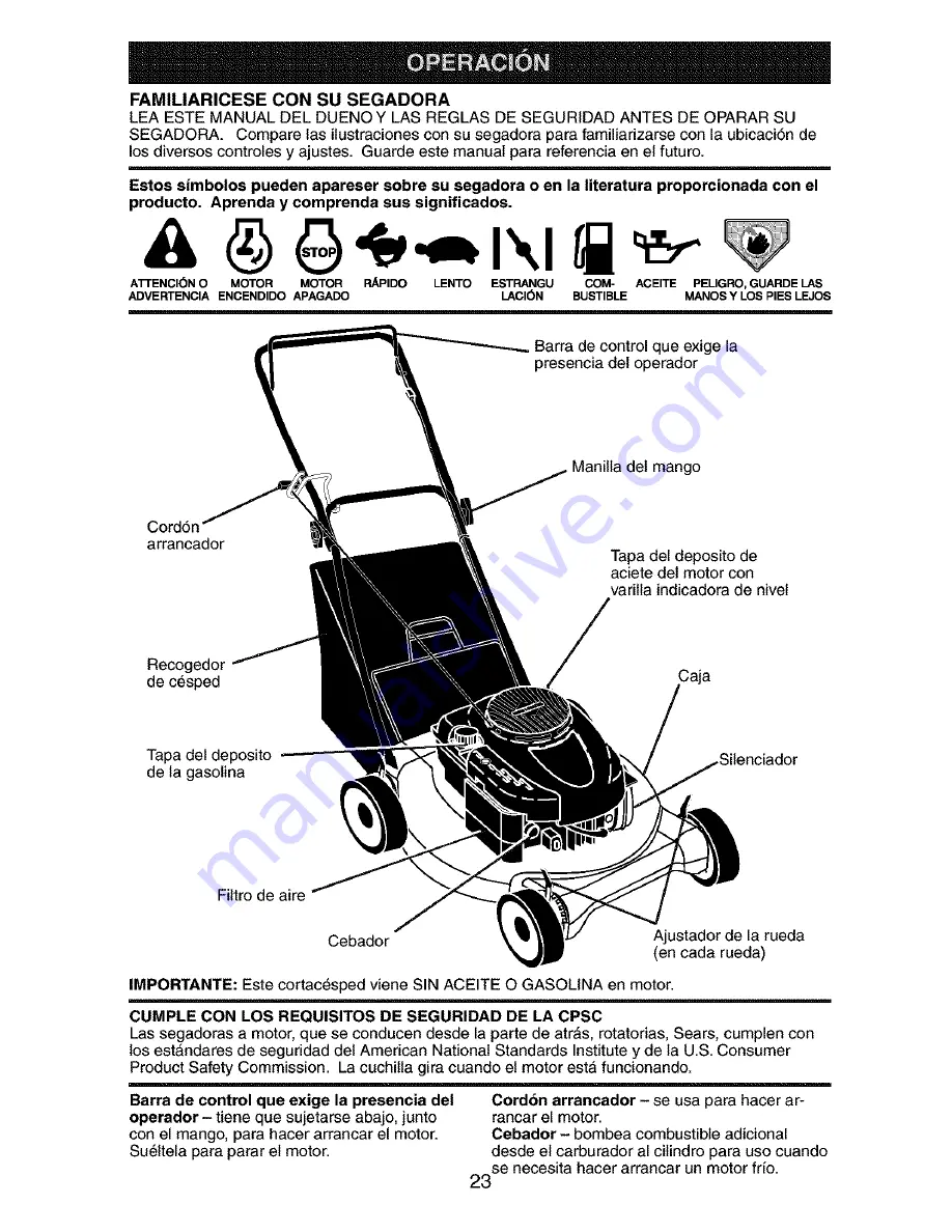 Craftsman 917.388550 Owner'S Manual Download Page 23