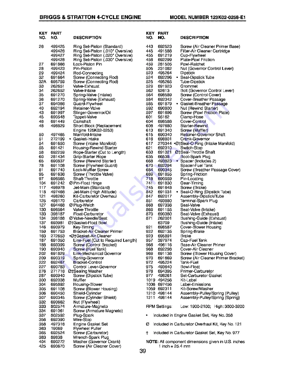 Craftsman 917.388551 Owner'S Manual Download Page 39